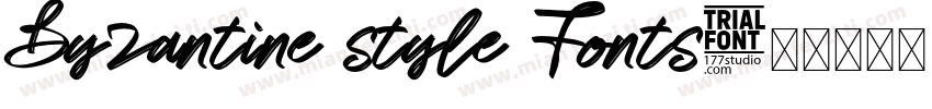 Byzantine style Fonts字体转换